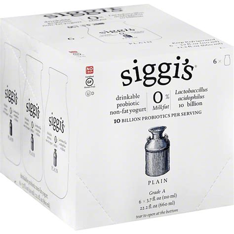 Siggis Yogurt Drinkable Probiotic Non Fat Plain Dairy Priceless Foods