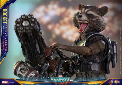 Nueva figura Hot Toys de Rocket Racoon de Guardians of the Galaxy Vol 2 Cómics Amino