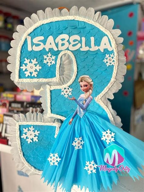 Pi Ata N Mero Elsa De Frozen Pi Atas De Elsa Frozen Decoracion