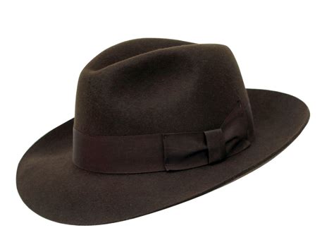 Dark Brown Mayfair Fedora - Denton Hats
