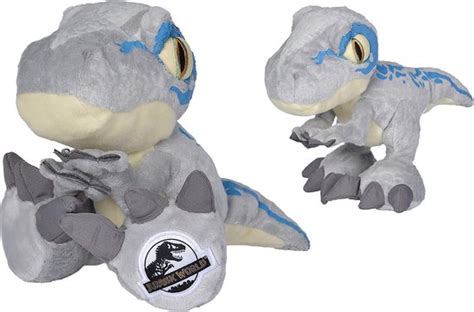 Universal Jurassic World Blue Dinosaurus 46 Cm Pluche Grijs Alle