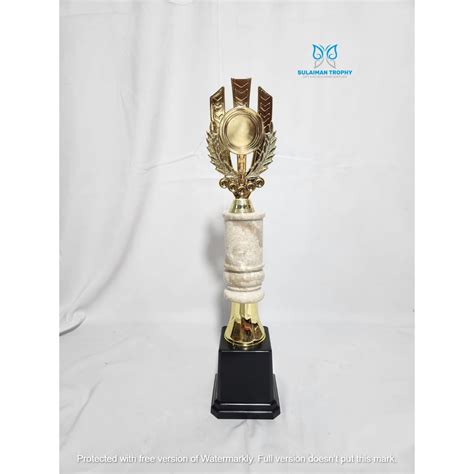 Jual Piala Trophy Murah Nagai Shiro Marmer Satuan Dan Tulisan Pita Logo