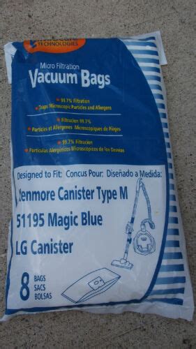 Vacuum Cleaner M Bag Sears Kenmore Magic Blue 20 51195 5231fi2390j