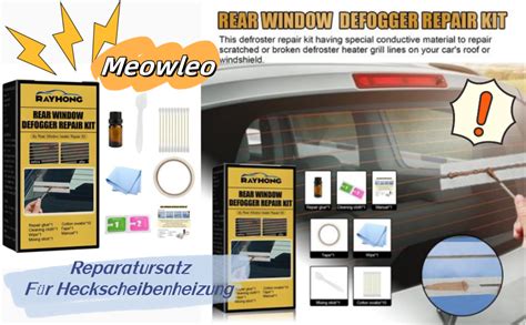 Meowleo Heckscheibenheizung Reparatursatz Leitf Higer Auto