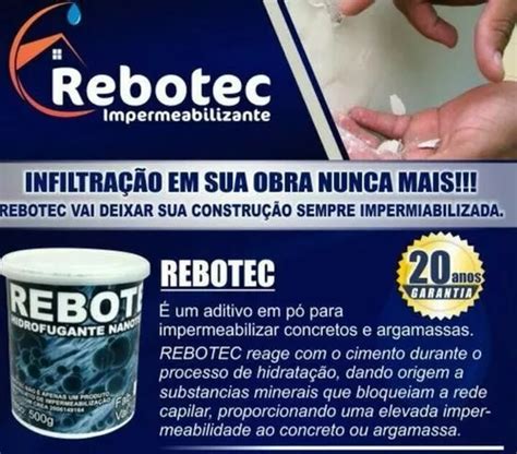 2kg Rebotec Impermeabilizante Pronta Entrega Original Frete grátis