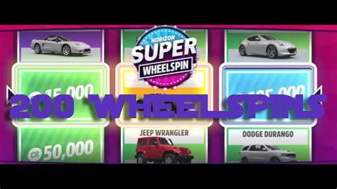 Opening Super Wheel Spins In Forza Horizon Sesto Fe S