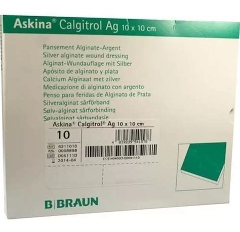 Askina Calgitrol Ag 10 X 10 Cm Caja 10 Pz MercadoLibre