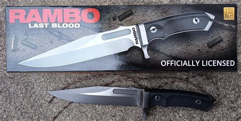 Rb Poignard Rambo Last Blood Bowie Knife Licence Officielle