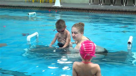 Sebastians First Swim Lesson Youtube