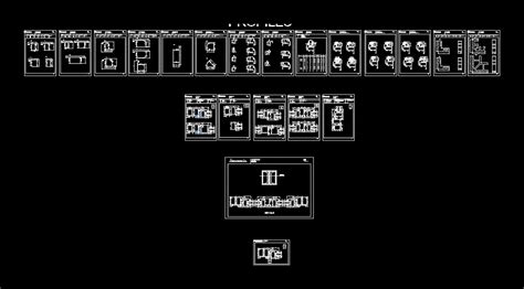 Perfiles De Aluminio Ventanas Gold P En Dwg Kb Librer A Cad