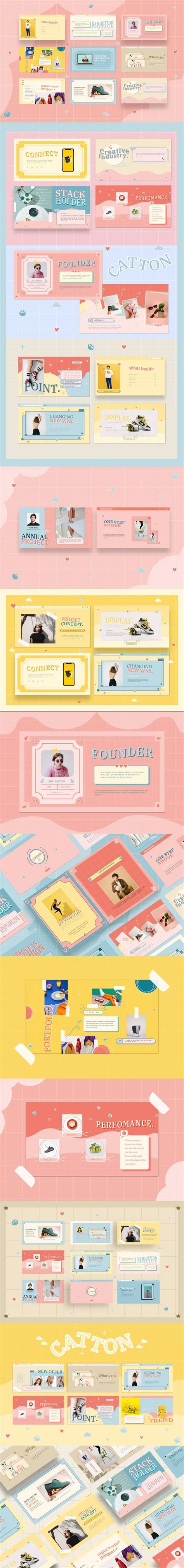 Catton Cute Pastel Powerpoint Presentation Templates Presentation