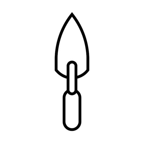 Premium Vector Trowel Icon In Line Style