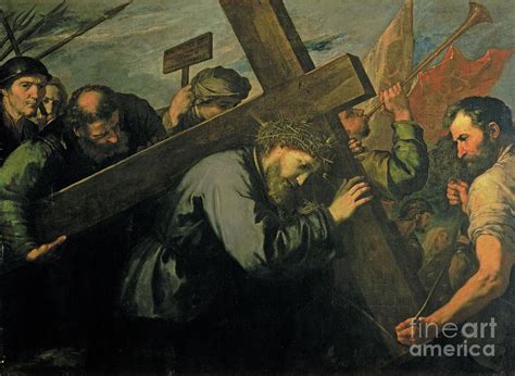 Christ Carrying The Cross 1635 Painting By Jusepe De Ribera Pixels