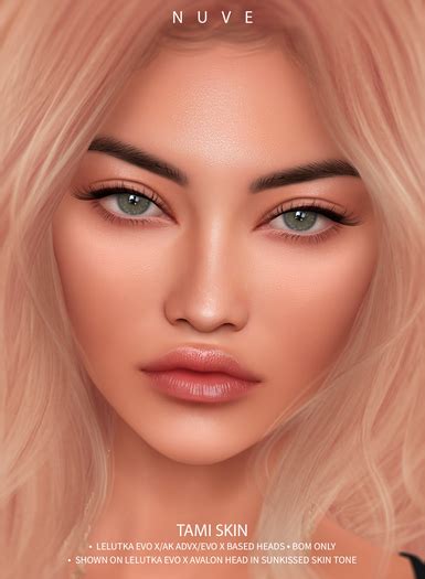 Second Life Marketplace Nuve Tami Skin Pearl Lelutka Evo X