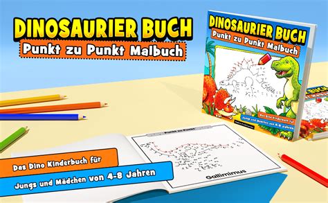 Dinosaurier Buch Punkt Zu Punkt Malbuch Das Dino Kinderbuch F R Jungs