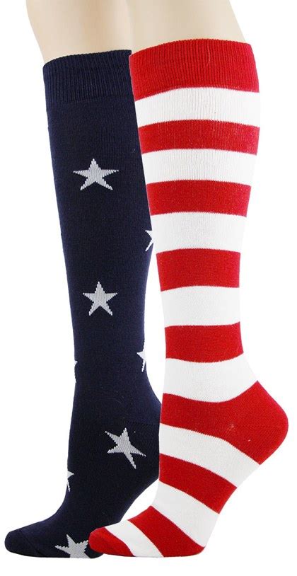 Stars And Stripes Knee High Socks Knee Highs Socks Foot Traffic