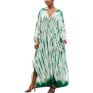 LikeJump Donna Caftan Abito Da Spiaggia Maxi Parei Copri Bikini Costume Da Bagno Cover Up