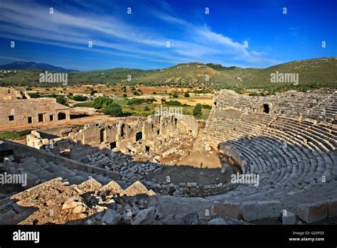 The ancient theater at Patara, Lycia, Antalya province, Turkey Stock Photo - Alamy