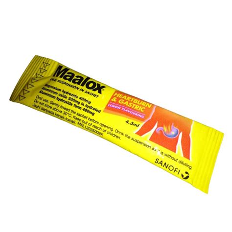 Maalox Oral Suspension Sachet 4 3ml Lazada