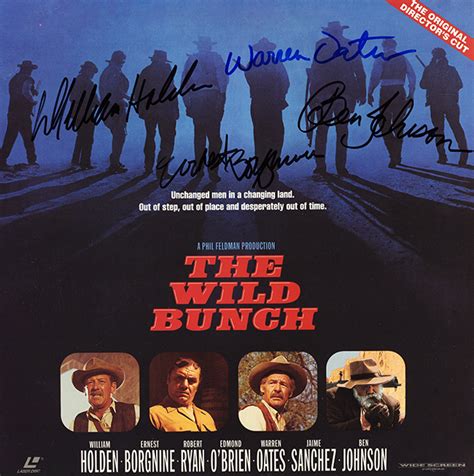 The Wild Bunch Cast Signed Movie Laserdisc Album Artist Signed