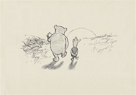 We Say Good-bye Winnie the Pooh Illustration Classic Vintage Style ...