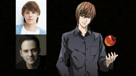 Anime Voice Comparison Light Yagami Death Note Youtube