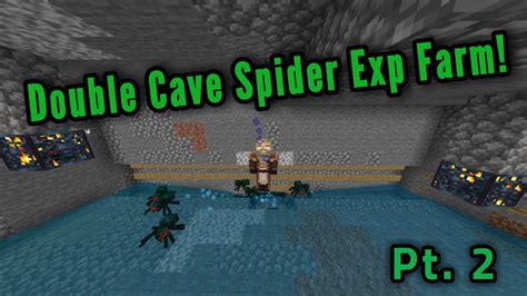 First double cave spider spawner exp farm I've built on my new survival ...