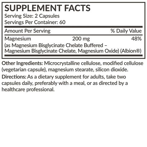 Magnesium Glycinate 200 MG – Futurebiotics