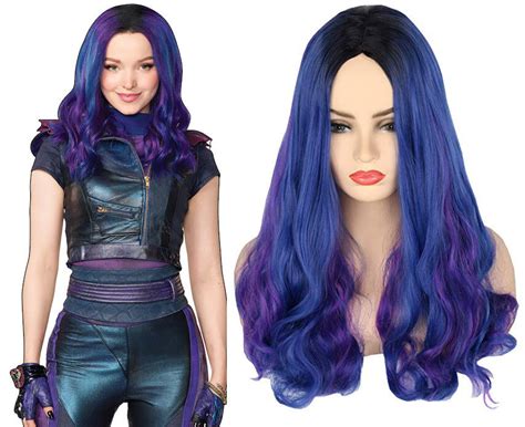 Wig Cosplay Wig Costume Wig Blue Long Body Wave Wavy Wig | Etsy