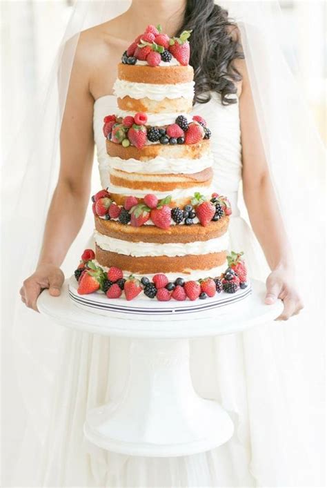 15 Berry Wedding Cake Ideas - Sweet Violet Bride