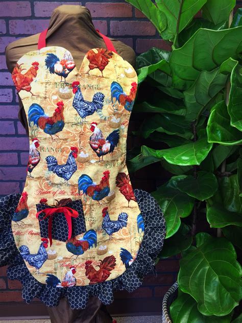 Roosters In The Hen House Apron Decorating Services Apron Design