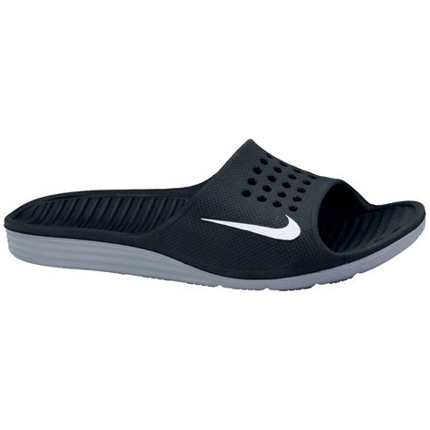 Nike Solarsoft Flip Flops - Black - Tennisnuts.com