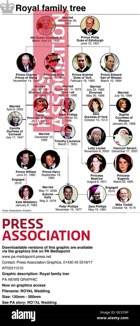 Royal Family Tree Chart