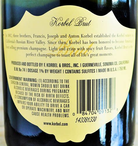 Korbel Champagne | A Controversial California Champagne - The Fermented Fruit