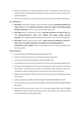 Dr Rahul Hajare Cv Pdf