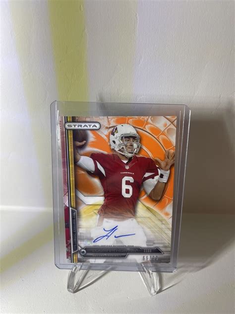 Logan Thomas Topps Strata Rookie Auto Bronze Card Rookie