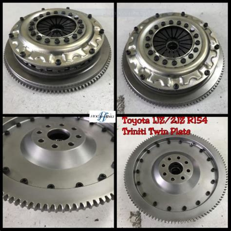 Toyota 1JZ 2JZ R154 Triniti Twin Plate Clutch Aluminium Disc And