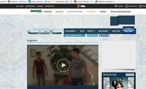 Vídeos Pornô Gay sai exibidos no site do programa CQC Baphos Notícias entretenimento