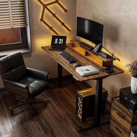 Eureka Ergonomic Bureau Assis Debout Lectrique X Cm Bureau Gaming