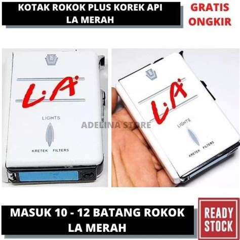 Jual Kotak Rokok Plus Korek Api Rokok Isi 12 Batang Tempat Rokok Korek