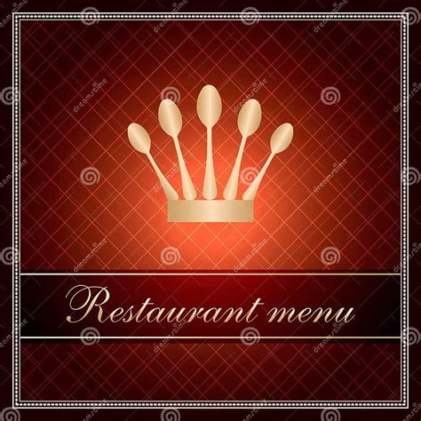 Luxury Template For A Restaurant Menu Stock Vector Illustration Of