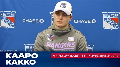 New York Rangers Kaapo Kakko Pregame Media Availability Nov