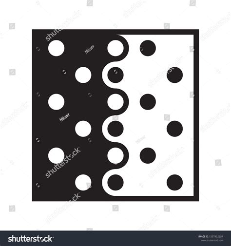 Diffusion Mixing Black White Icon Stock Vector Royalty Free