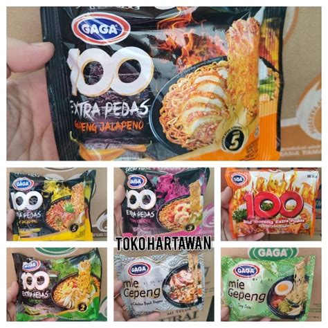 Jual Mie GAGA 1 Dus Kuah Dan Goreng Jalapeno Chipthole Extra Pedas Soup