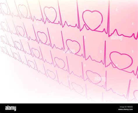 Electrocardiogram Waveform From Ekg Test Eps Texture Monitor Hot Sex