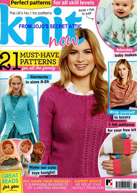 Knit Now Magazine Issue March With Two Free Gifts By