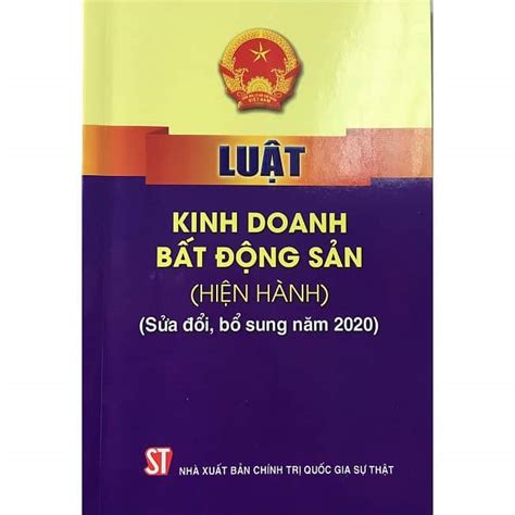 Sách Luật Kinh Doanh Bất Động Sản Hiện Hành – ECCthai