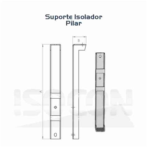 Suporte Isolador Pilar Isocon Ferragens