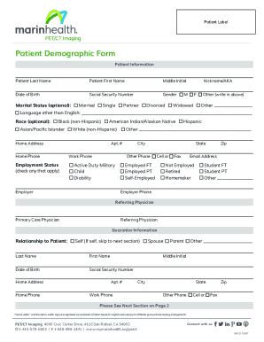 Fillable Online Patient Demographics And Clinic Type Are Associated