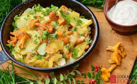 Паста с лисичками - пошаговый кулинарный рецепт с фото
